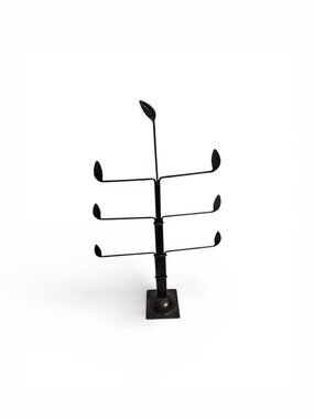 Heavy Duty / Antique Metal Jewelry Tree Organizer - Blackish Brown